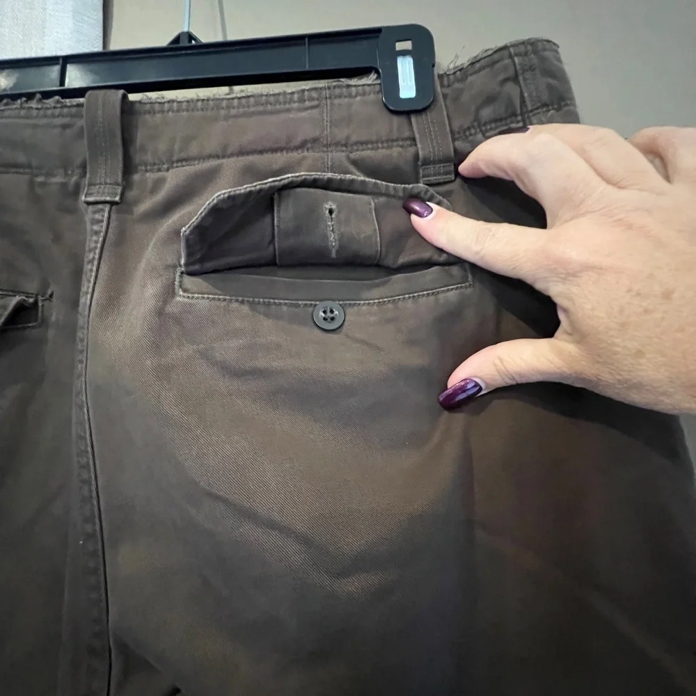 GAP khakis distressed
